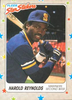 1988 Fleer Sticker Baseball Cards        062      Harold Reynolds
